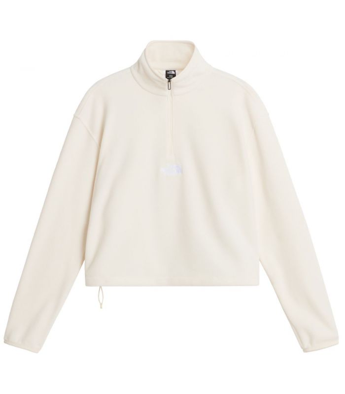 Compra online Forro Polar The North Face Novelty Logo Glacier Mujer White Dune en oferta al mejor precio