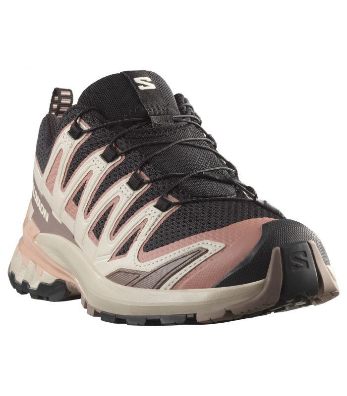 Compra online Zapatillas Salomon Xa Pro 3D V9 Mujer Black Burlwood Rose en oferta al mejor precio