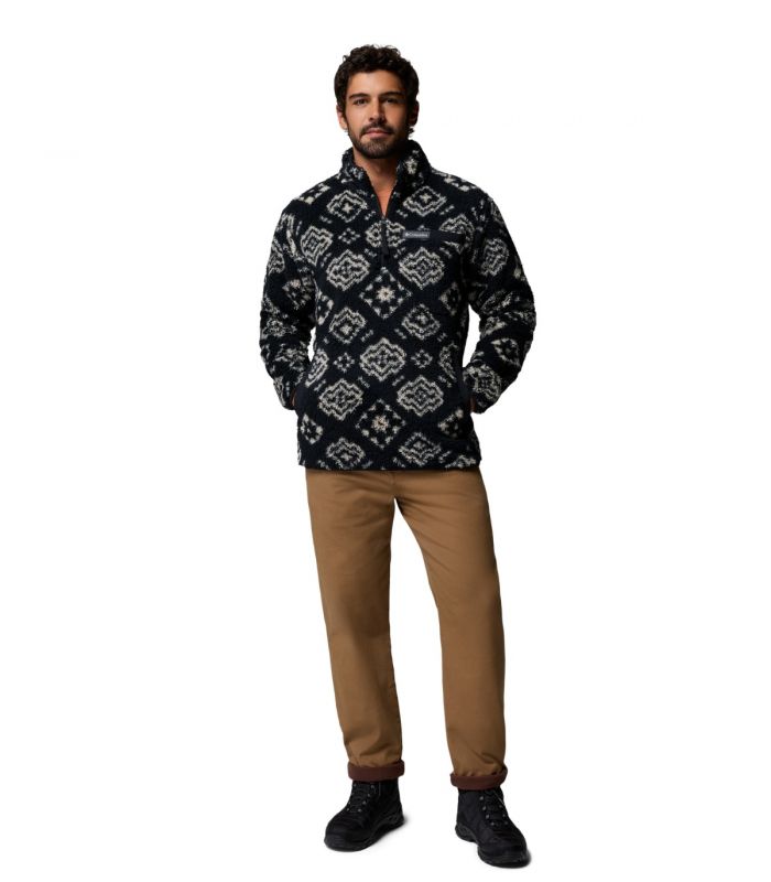 Compra online Forro polar Columbia Rugged Ridge™ High Pile HZ Hombre Black Checked en oferta al mejor precio