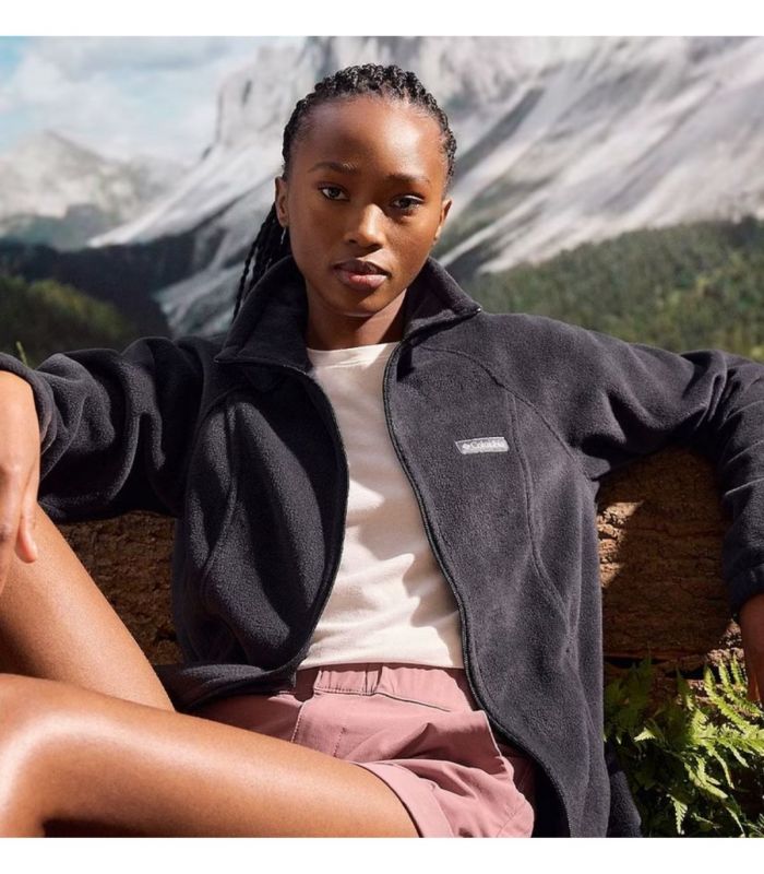 Compra online Chaqueta de forro polar Columbia Benton Springs™ Mujer Black en oferta al mejor precio
