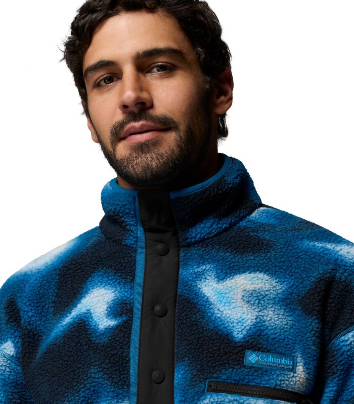 Compra online Forro polar Columbia Helvetia II Printed Hombre Phoenix Blue en oferta al mejor precio