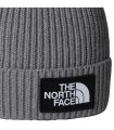 Compra online Gorro con borde y logotipo de The North Face encuadrado Niños TNF Medium Grey en oferta al mejor precio