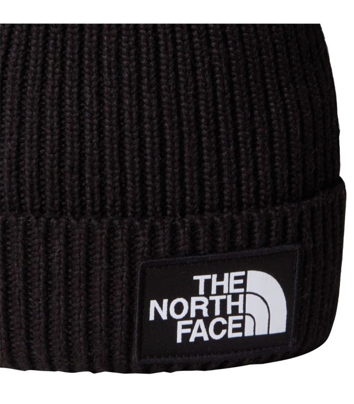 Compra online Gorro con borde y logotipo de The North Face encuadrado Niños TNF Black en oferta al mejor precio