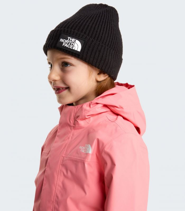 Compra online Gorro con borde y logotipo de The North Face encuadrado Niños TNF Black en oferta al mejor precio