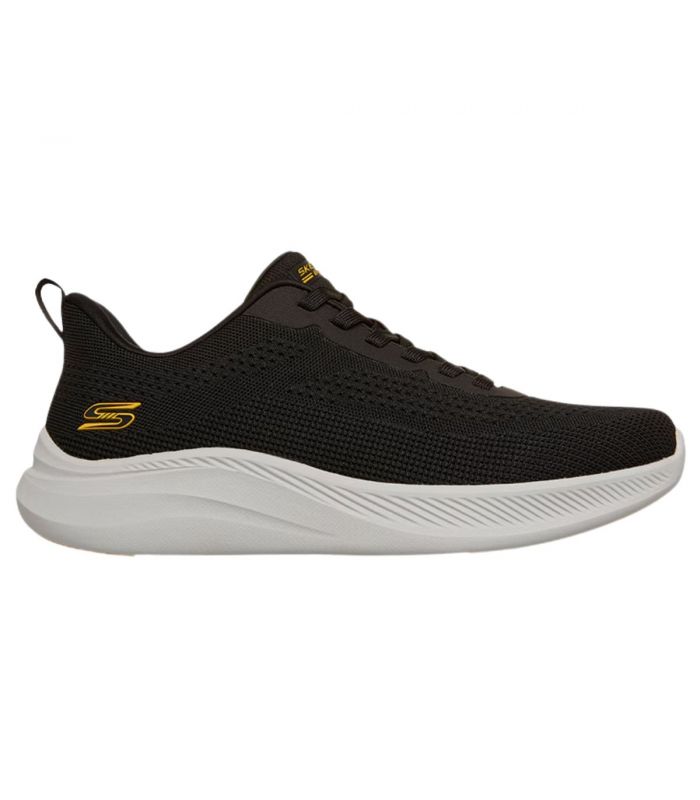 Compra online Zapatillas Skechers BOBS Moda Flex Hombre Negro Blanco en oferta al mejor precio