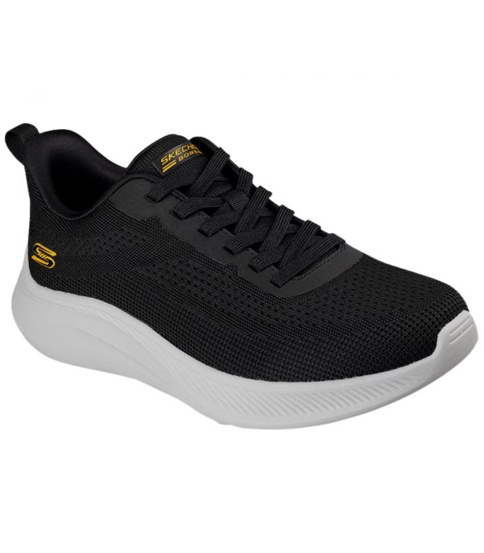 Compra online Zapatillas Skechers BOBS Moda Flex Hombre Negro Blanco en oferta al mejor precio