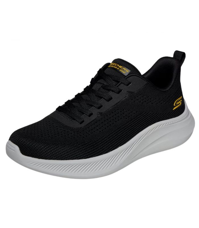 Compra online Zapatillas Skechers BOBS Moda Flex Hombre Negro Blanco en oferta al mejor precio