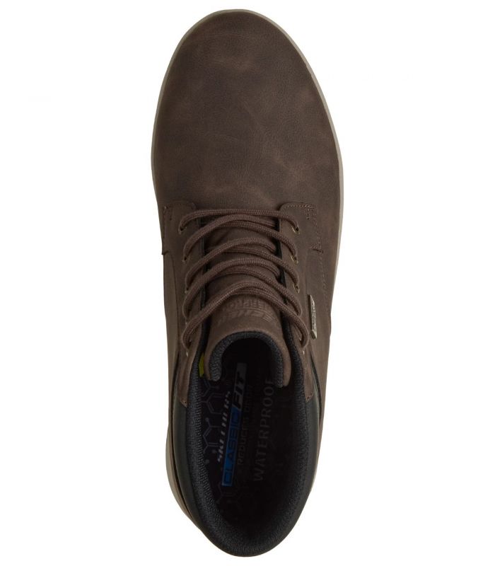 Compra online Botines Skechers Waterproof: Palmiro - Wallace Hombre Chocolate en oferta al mejor precio