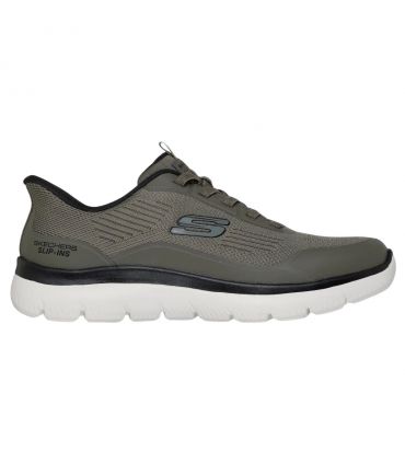 Zapatillas Skechers Slip-ins: Summits - Leyter Hombre Oliva Negro