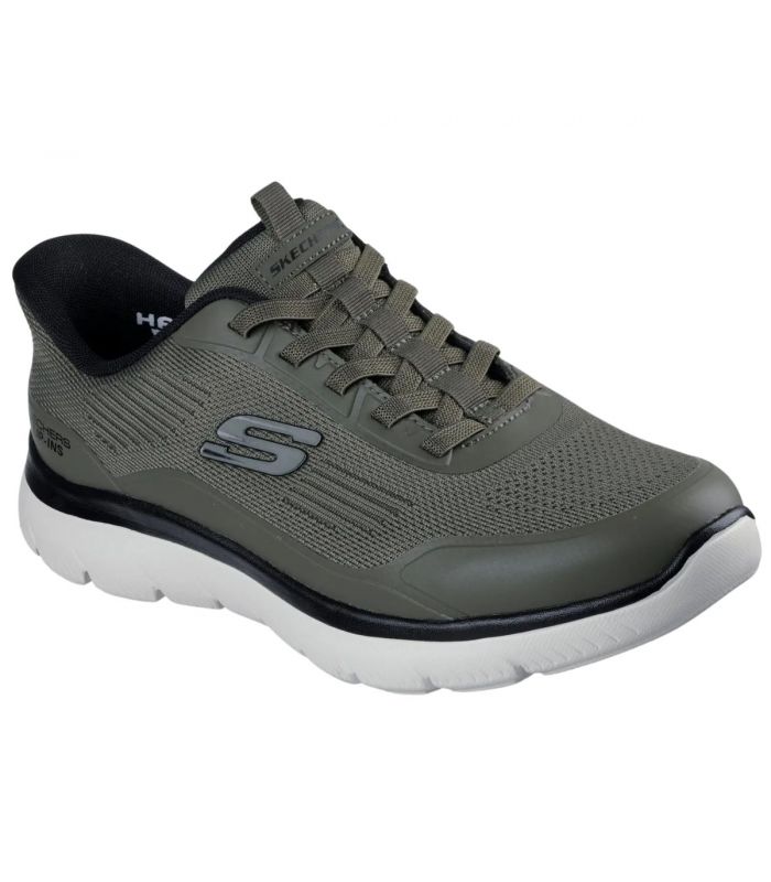 Compra online Zapatillas Skechers Slip-ins: Summits - Leyter Hombre Oliva Negro en oferta al mejor precio