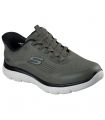 Compra online Zapatillas Skechers Slip-ins: Summits - Leyter Hombre Oliva Negro en oferta al mejor precio