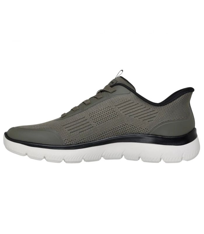 Compra online Zapatillas Skechers Slip-ins: Summits - Leyter Hombre Oliva Negro en oferta al mejor precio