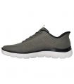 Compra online Zapatillas Skechers Slip-ins: Summits - Leyter Hombre Oliva Negro en oferta al mejor precio