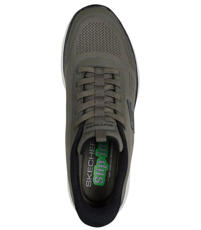 Compra online Zapatillas Skechers Slip-ins: Summits - Leyter Hombre Oliva Negro en oferta al mejor precio