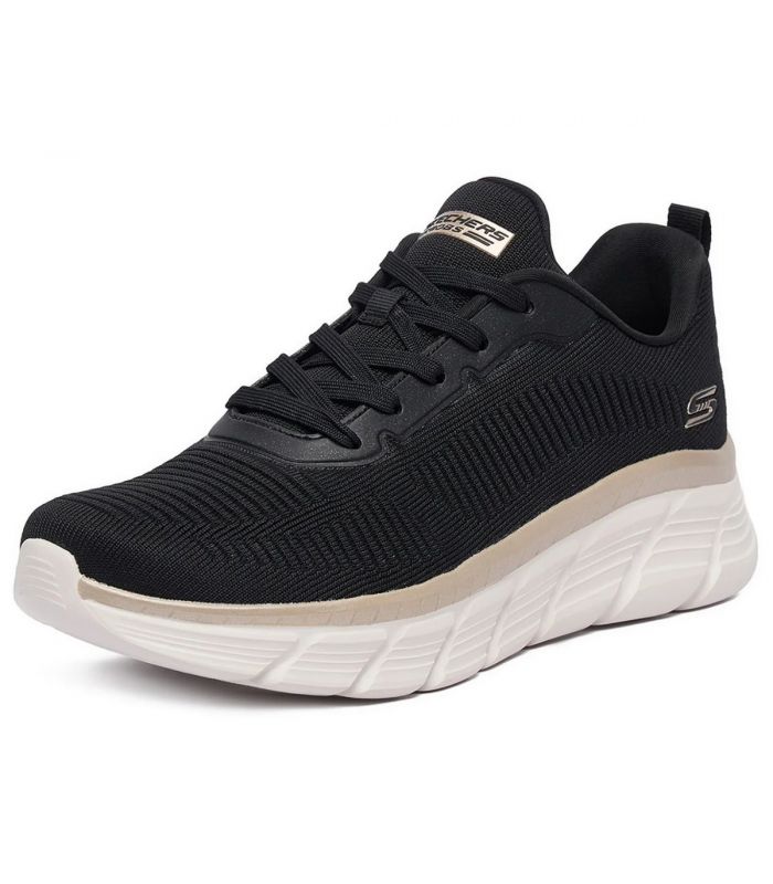 Compra online Zapatillas Skechers BOBS Sport B Flex Hi Flying HI Mujer Negro Blanco en oferta al mejor precio