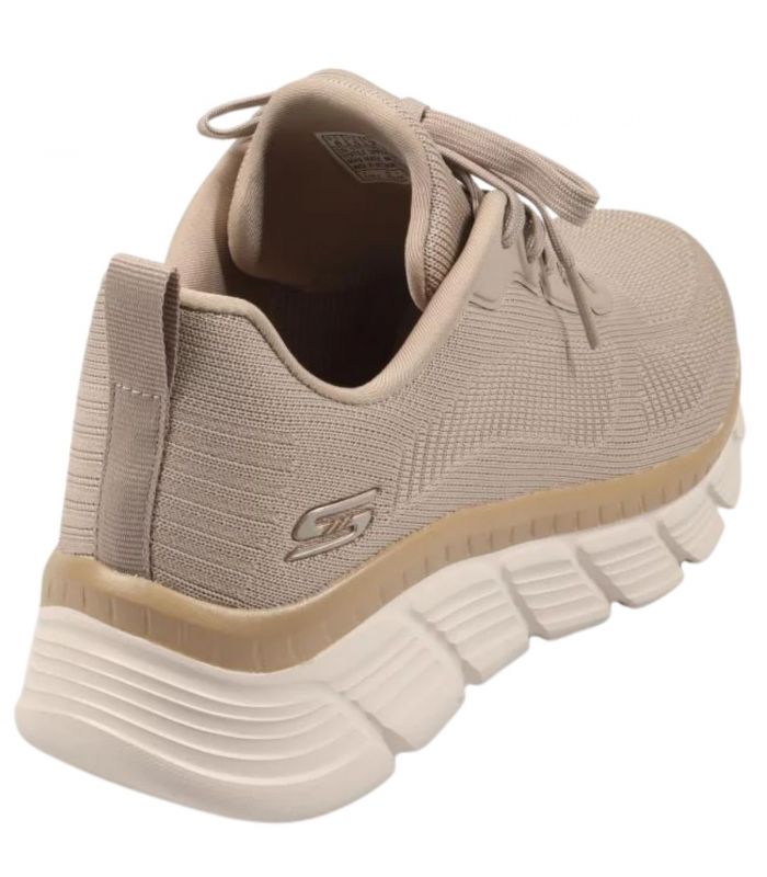 Compra online Zapatillas Skechers BOBS Sport B Flex Hi Flying HI Mujer Taupe en oferta al mejor precio