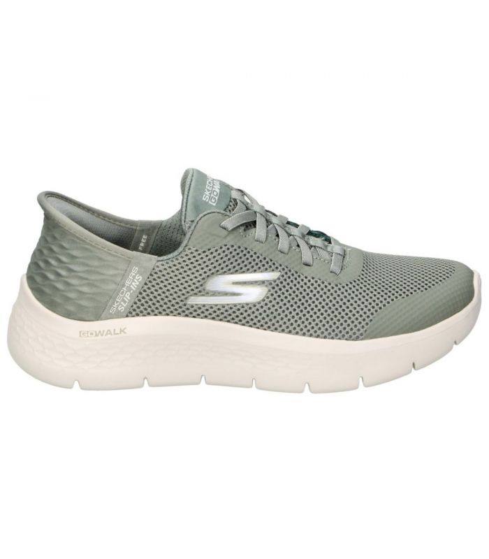 Compra online Zapatillas Skechers Go Walk Flex Mujer Oliva en oferta al mejor precio