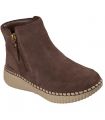 Compra online Botines Skechers Relaxed Fit: Wilshire Blvd - Weekend Crush Mujer Chocolate en oferta al mejor precio