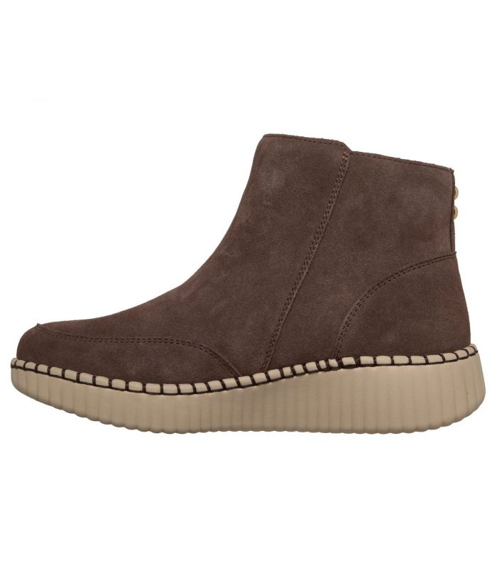 Compra online Botines Skechers Relaxed Fit: Wilshire Blvd - Weekend Crush Mujer Chocolate en oferta al mejor precio