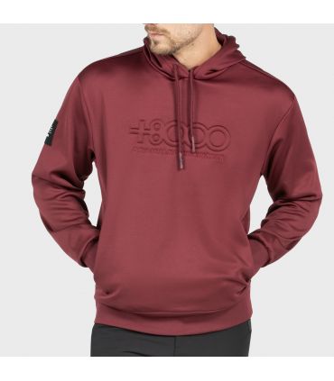Sudadera +8000 Absol 028 Hombre Granate