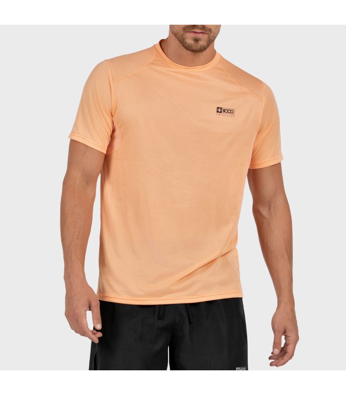 Compra online Camiseta +8000 Ser 045 Hombre Naranja Pastel en oferta al mejor precio