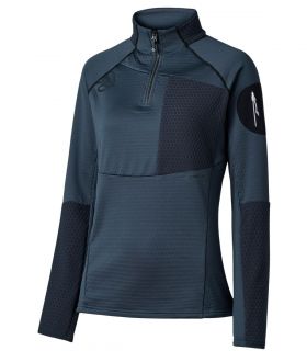 Camiseta Ternua Ragger 1/2 Zip Mujer Whales Grey