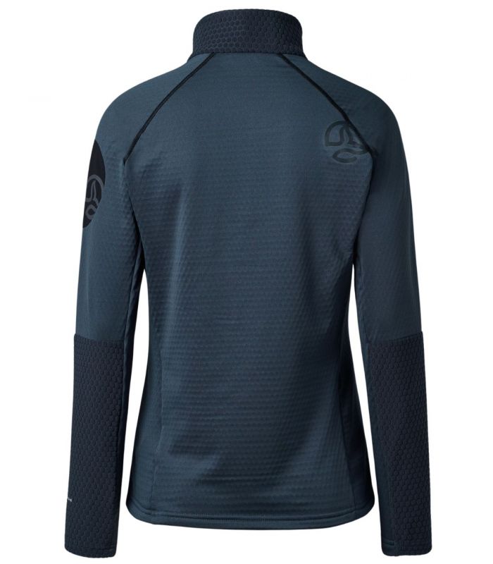 Compra online Camiseta Ternua Ragger 1/2 Zip Mujer Whales Grey en oferta al mejor precio