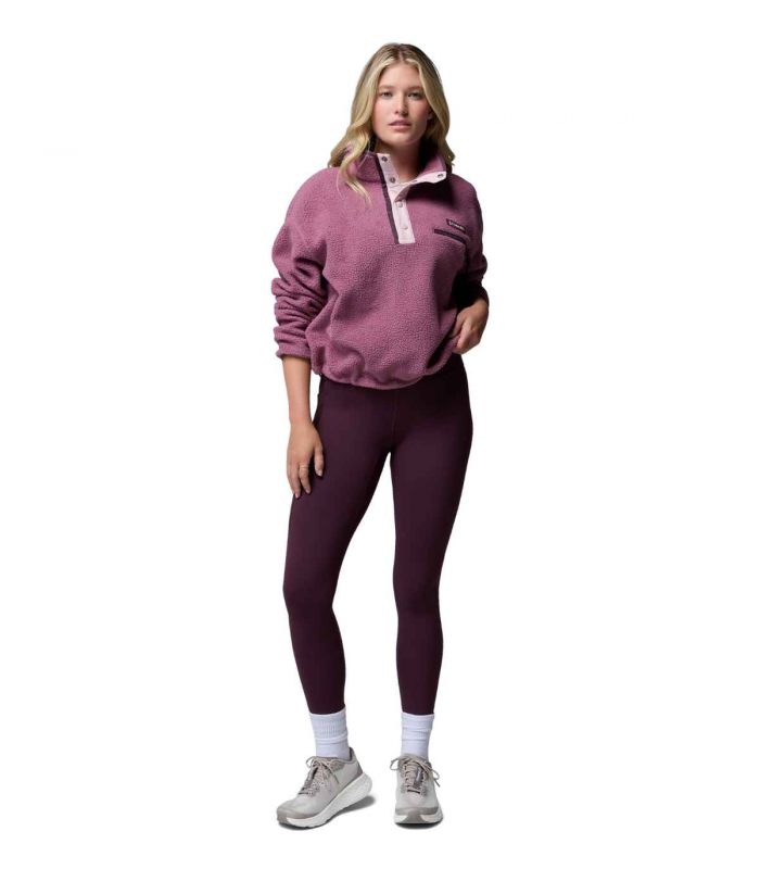 Compra online Forro polar Columbia Helvetia II Cropped Mujer Antique Mauve en oferta al mejor precio