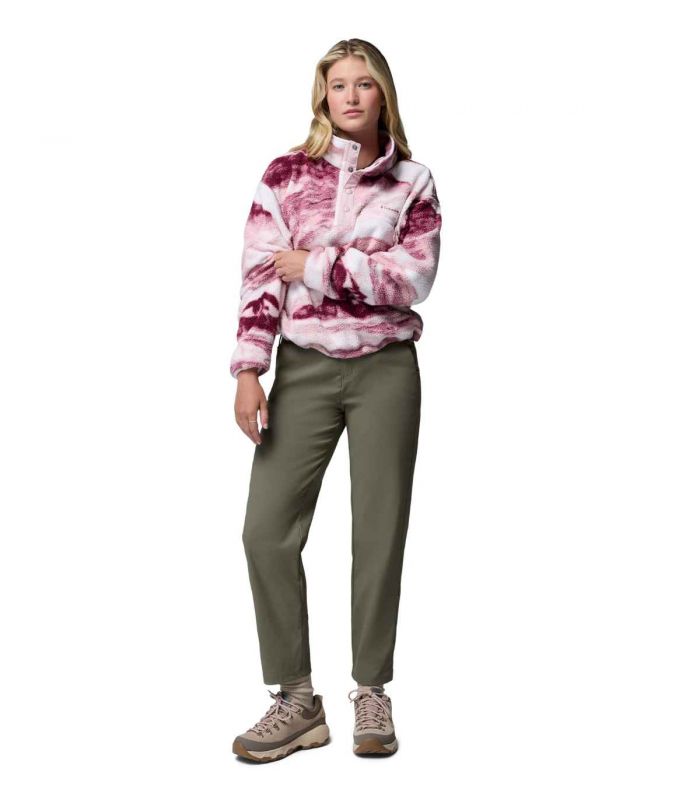 Compra online Forro polar Columbia Helvetia II Printed Mujer Antique Mauve en oferta al mejor precio