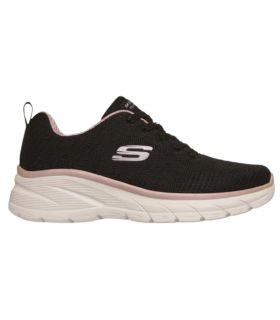 Zapatillas Skechers Fashion Fit 2.0 - Moonlight Glow Mujer Negro Rosa