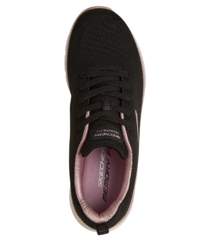 Compra online Zapatillas Skechers Fashion Fit 2.0 - Moonlight Glow Mujer Negro Rosa en oferta al mejor precio
