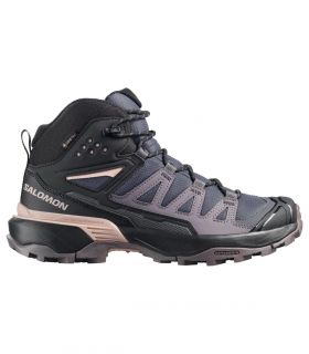 Botas Salomon X Ultra 360 Mid Gtx Mujer Morado Iron Escalibur