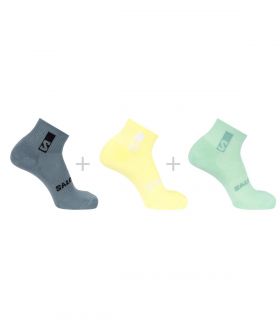 Calcetines Salomon Everyday Ankle 3 Pack Yellow See Stormy