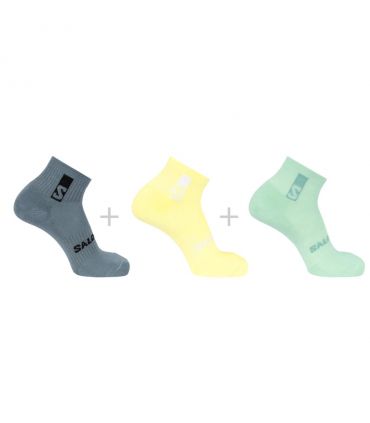 Calcetines Salomon Everyday Ankle 3 Pack Yellow See Stormy