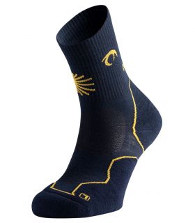 Calcetines Lurbel Tierra Peregrino Four Marino Amarillo