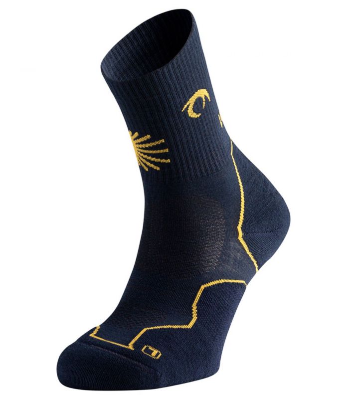 Compra online Calcetines Lurbel Tierra Peregrino Four Marino Amarillo en oferta al mejor precio