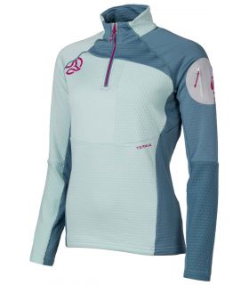 Ternua Camiseta Ragger 1/2 Zip Mujer Moonlight Jade
