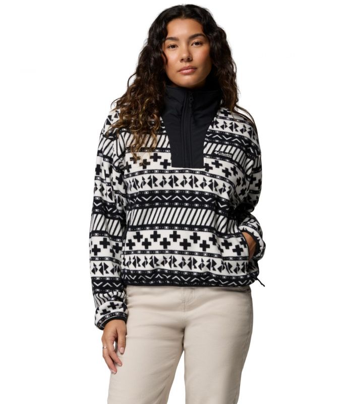 Compra online Forro Polar Columbia Sequoia Grove Printed II HZ Mujer Black Wizard en oferta al mejor precio