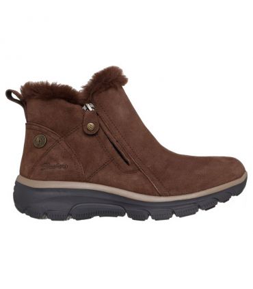 Botines Skechers Waterproof Relaxed Fit: Easy Going - High Zip 2 Mujer Chocolate