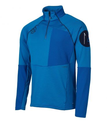 Camiseta Ternua Ragger 1/2 Zip Hombre Deep Mediterranean