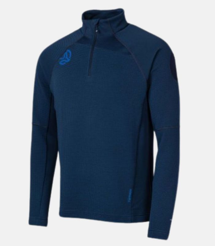 Compra online Camiseta Ternua Lemik 1/2 Zip Hombre Dark Marine en oferta al mejor precio