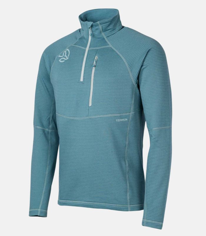Compra online Camiseta Ternua Momhill 1/2 Zip Hombre Arctic en oferta al mejor precio