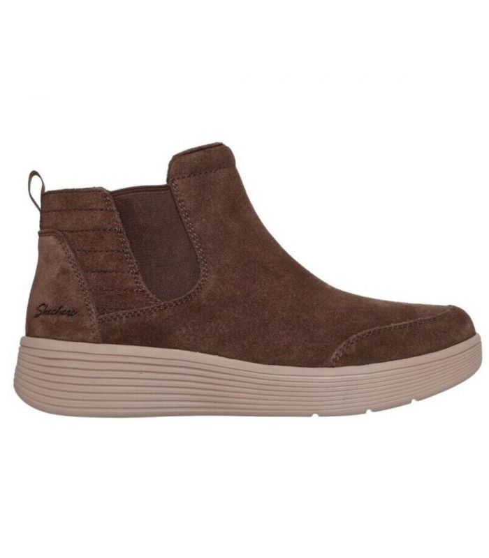 Compra online Botines Skechers Arch Fit Laguna Harvest Moons Mujer Chocolate en oferta al mejor precio
