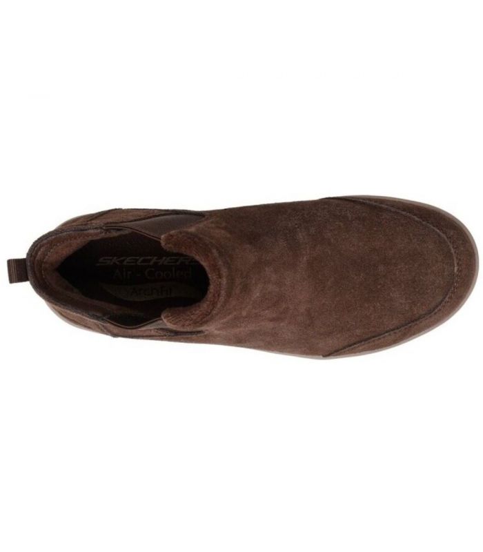 Compra online Botines Skechers Arch Fit Laguna Harvest Moons Mujer Chocolate en oferta al mejor precio