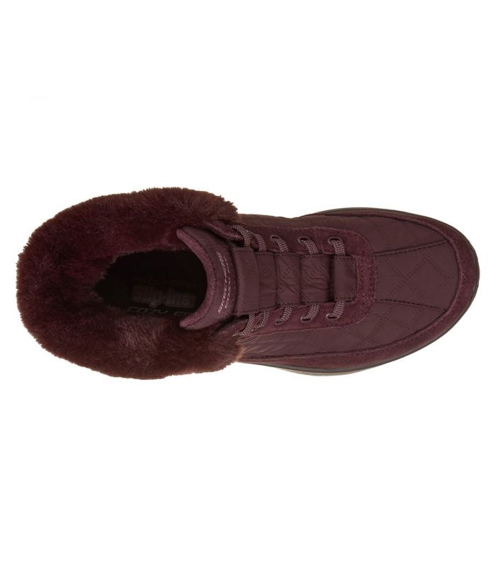 Compra online Botines Skechers Skechers Slip-ins: On-The-GO Encore - Cozy Fit Maisie Mujer Burgundy en oferta al mejor precio