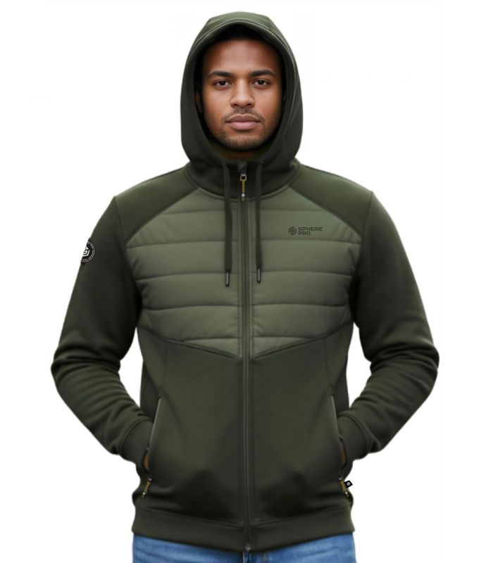 Compra online Sudadera Sphere Pro Galdric Hombre Kaki Oscuro en oferta al mejor precio
