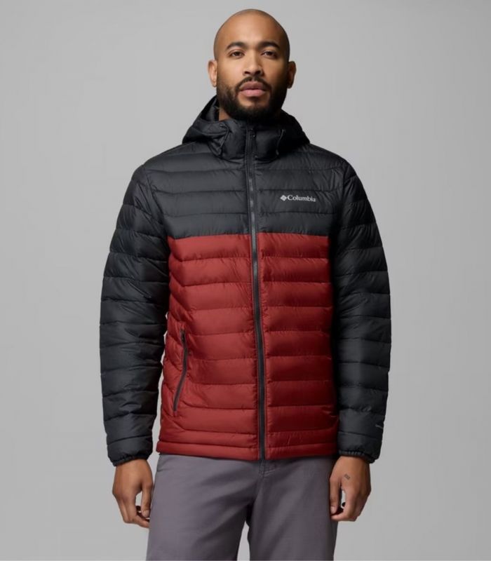 Compra online Chaqueta Columbia Powder Lite™ II Hooded Hombre Red Oxide Shark en oferta al mejor precio