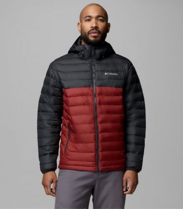 Chaqueta Columbia Powder Lite™ II Hooded Hombre Red Oxide Shark