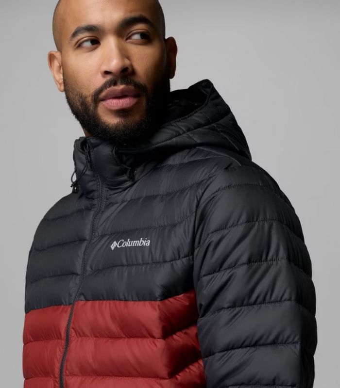 Compra online Chaqueta Columbia Powder Lite™ II Hooded Hombre Red Oxide Shark en oferta al mejor precio