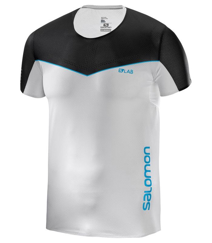 Compra online Camiseta Salomon S-Lab Sense Tee Hombre Blanco Negro en oferta al mejor precio